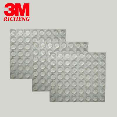 self-adhesive rubber bumper 3m bumpon rubber foot pad SJ5312 clear, Cylindrical - Flat Top, 12.7mm wide x 3.6mm high, 3000/case